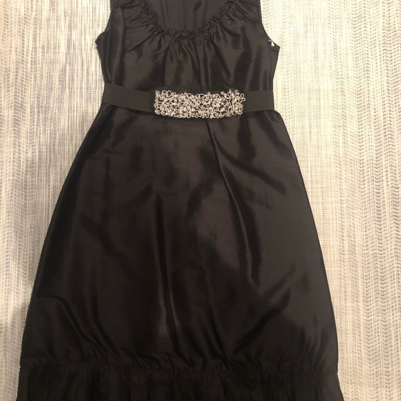 Vera Wang Black Silk Dress - Picture 4 of 6